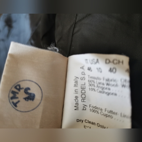 Cinzia Rocca  Dress Coat In Black Color Size 10 - Picture 6 of 9